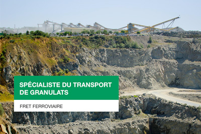 ecorail transport est specialiste du transport ferroviaire ou fret ferroviaire de granulats en france sur le reseau SNCF. Membre du réseau Captrain Europe